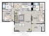 Hunters Glen Apartments Sarasota Florida Two Bedroom Floorplan